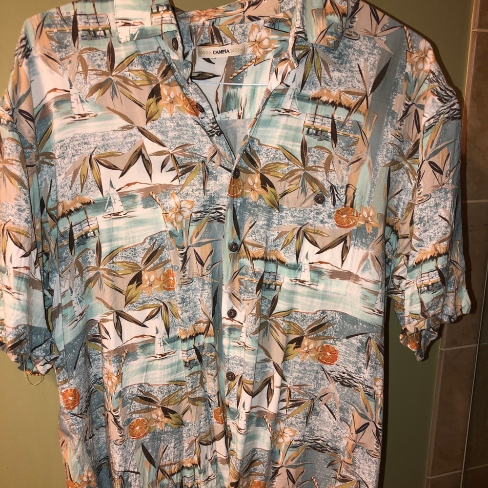 Campia Moda Relaxed Hawaiian Shirt